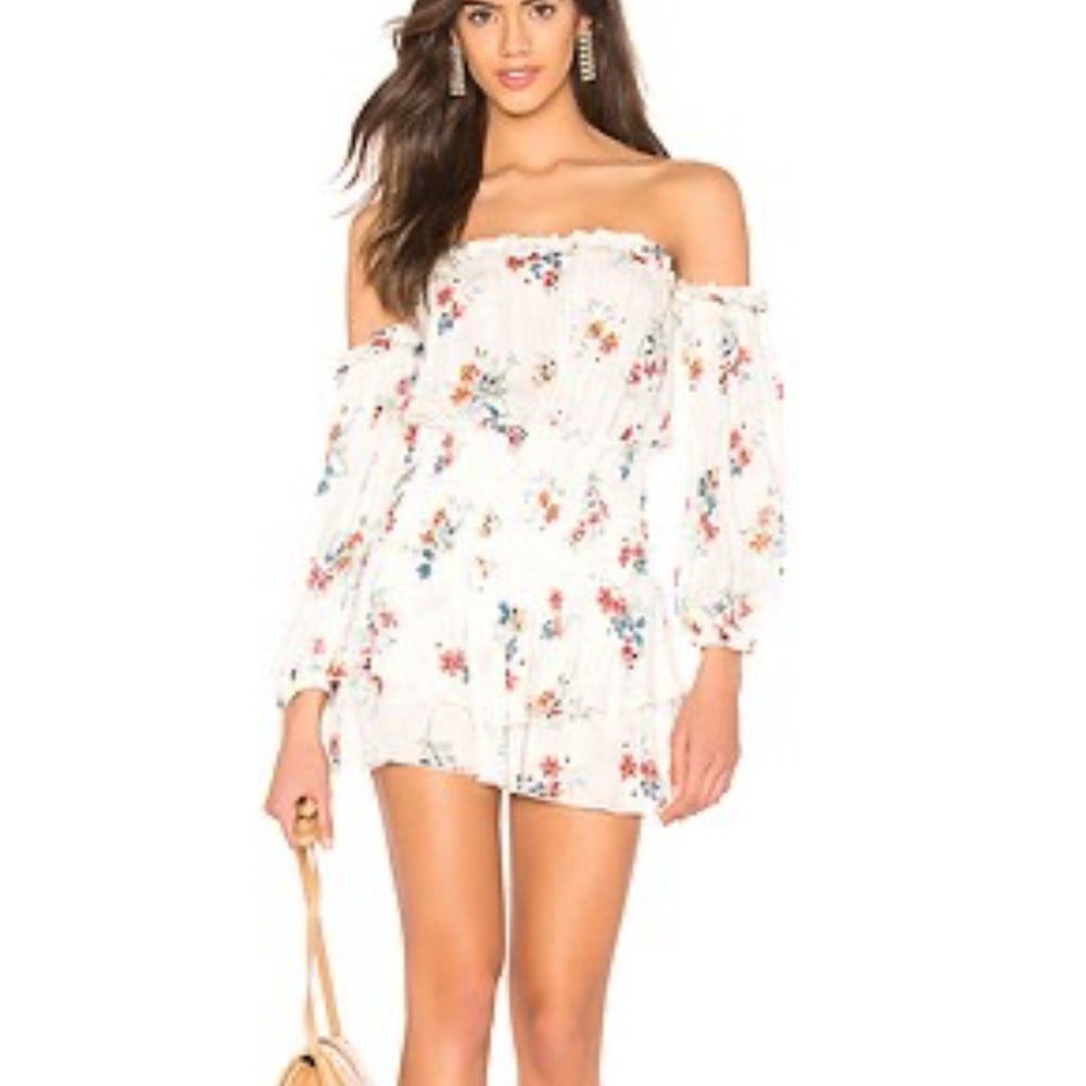 BLUE LIFE BOHO BALLERINA FLORAL romper NWT